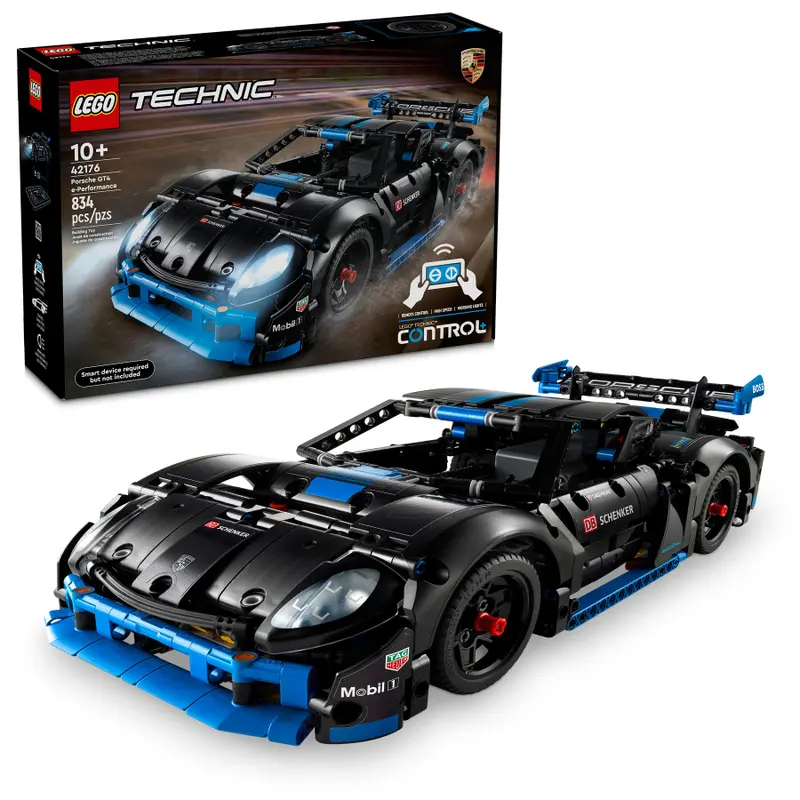 Lego Porsche GT4 e-Performance-racerbil